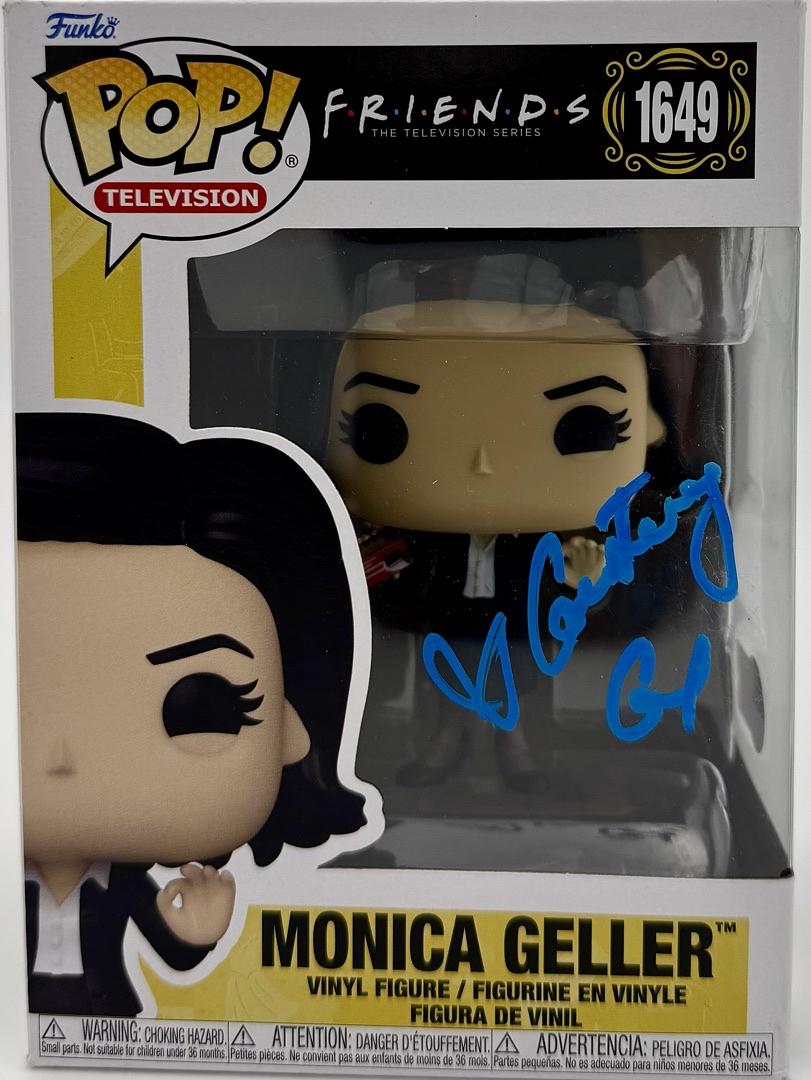 Courtney Cox Signed Funko Pop #1649 "Monica Geller" Friends (Blue Ink) - Beckett COA